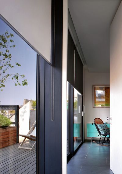 Systèmes stores enrouleurs, SG 4910, Multiscreen 1-10%, Room shot "Bateman's Row Penthouse Apartment", London, United Kingdom