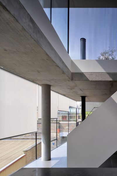 Systèmes stores enrouleurs, SG 4930, Multiscreen 1-10%, Room shot "Bateman's Row Penthouse Apartment", London, United Kingdom