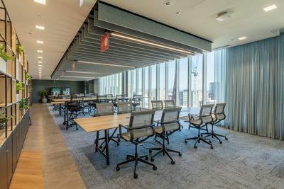 Vorhang-Systeme, SG 5600, Colorama 1, Virgin Money, Glasgow, Scotland, United Kingdom