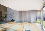 Systèmes de rideaux, SG 3870, Yoga room, recessed curtain track Systèmes de rideaux, SG 3870, Yoga room, recessed curtain track