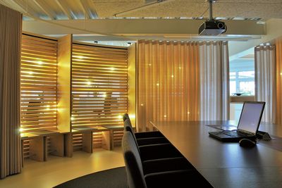 Vorhang-Systeme, Colorama 2, Room shot "Pius Schäfler", Gossau, Switzerland, Wave